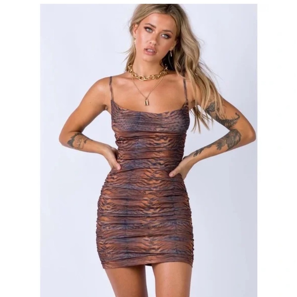Tiger Print Mini Dress